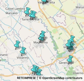 Mappa Via Mora, 27010 Magherno PV, Italia (2.468)