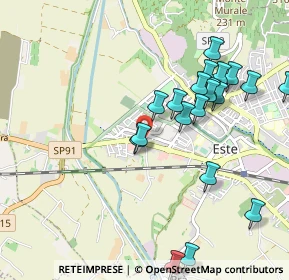 Mappa Via P. Tono, 35042 Este PD, Italia (1.042)