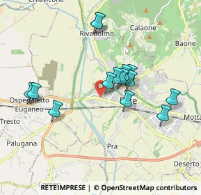 Mappa Via P. Tono, 35042 Este PD, Italia (1.67143)