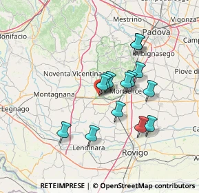 Mappa Via P. Tono, 35042 Este PD, Italia (11.47)