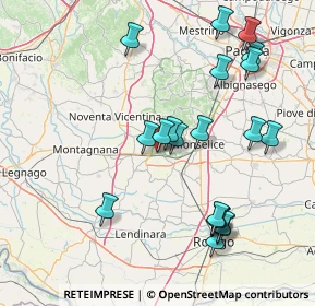 Mappa Via P. Tono, 35042 Este PD, Italia (16.647)