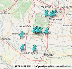 Mappa Via P. Tono, 35042 Este PD, Italia (10.76)