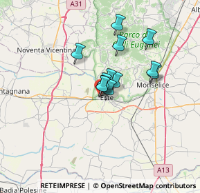 Mappa Via P. Tono, 35042 Este PD, Italia (4.4925)