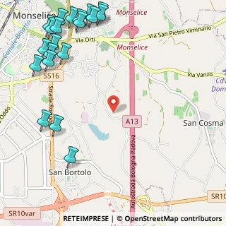 Mappa Via Vetta, 35043 Monselice PD, Italia (1.643)