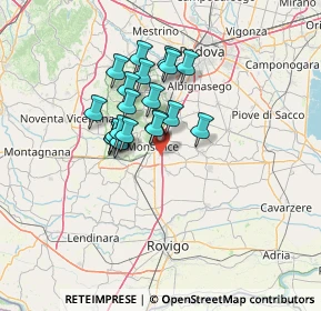 Mappa Via Vetta, 35043 Monselice PD, Italia (10.0975)