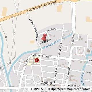 Mappa Via Asiago, 25, 46041 Asola MN, Italia, 46041 Asola, Mantova (Lombardia)