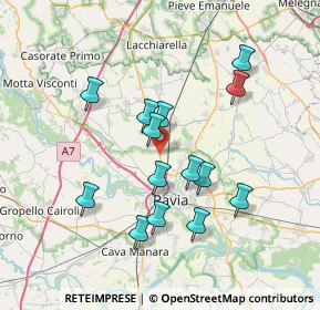 Mappa Via Cassinino, 27010 Borgarello PV, Italia (6.64571)