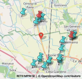 Mappa Via Cassinino, 27010 Borgarello PV, Italia (2.453)