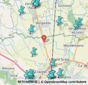 Mappa Via Cassinino, 27010 Borgarello PV, Italia (3.086)