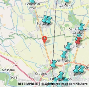 Mappa Via Cassinino, 27010 Borgarello PV, Italia (3.263)