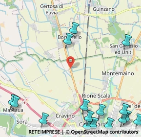 Mappa Via Cassinino, 27010 Borgarello PV, Italia (3.47625)