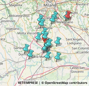 Mappa Via Cassinino, 27010 Borgarello PV, Italia (10.77211)