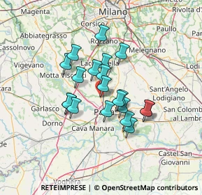 Mappa Via Cassinino, 27010 Borgarello PV, Italia (10.1205)