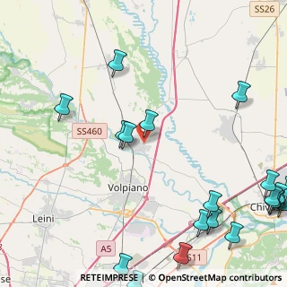 Mappa Via Caduti Civili, 10080 San Benigno Canavese TO, Italia (6.6515)
