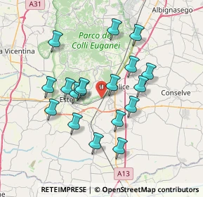 Mappa Via Rampa, 35043 Monselice PD, Italia (6.59667)