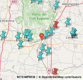 Mappa Via Rampa, 35043 Monselice PD, Italia (8.9805)