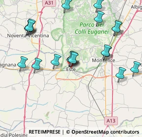 Mappa Via delle Industrie, 35042 Este PD, Italia (8.6055)