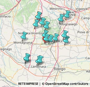 Mappa Via delle Industrie, 35042 Este PD, Italia (12.65333)