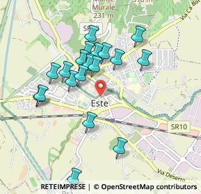 Mappa Via delle Industrie, 35042 Este PD, Italia (0.8505)