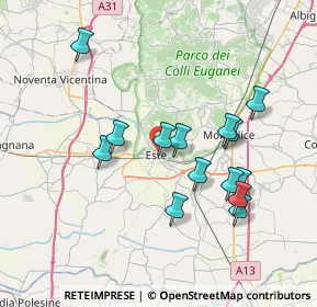 Mappa Via Borgofuro, 35042 Este PD, Italia (6.91929)