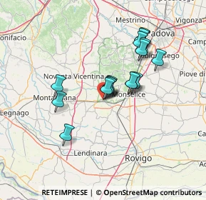 Mappa Via Piave, 35042 Este PD, Italia (11.15875)