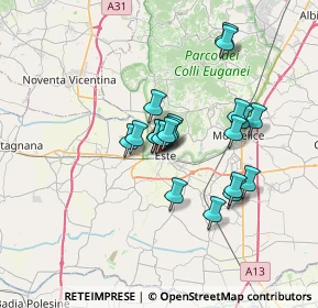 Mappa Via Piave, 35042 Este PD, Italia (5.365)