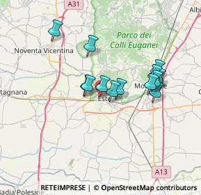 Mappa Via Piave, 35042 Este PD, Italia (5.83462)