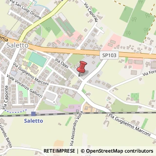 Mappa Via Oppi, 2, 35046 Saletto, Padova (Veneto)