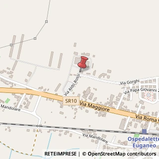 Mappa Via aldo Rossi, 3, 35045 Ospedaletto Euganeo, Padova (Veneto)