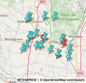 Mappa Via aldo Rossi, 35045 Padova PD, Italia (6.6975)