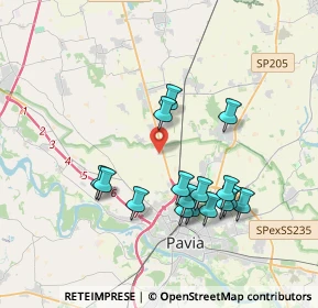 Mappa Via Cassinino, 27100 Cassinino PV, Italia (3.53438)