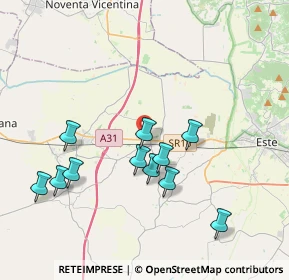 Mappa Via Antonio Gramsci, 35045 Ospedaletto Euganeo PD, Italia (3.73727)