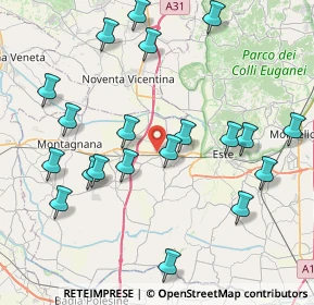 Mappa Via Antonio Gramsci, 35045 Ospedaletto Euganeo PD, Italia (8.991)