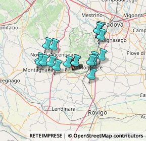 Mappa Via Camillo Benso Conte di Cavour, 35042 Este PD, Italia (10.0015)