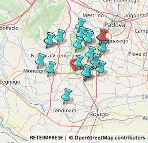 Mappa Via Camillo Benso Conte di Cavour, 35042 Este PD, Italia (11.2625)