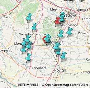 Mappa Via Camillo Benso Conte di Cavour, 35042 Este PD, Italia (12.538)