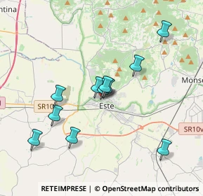 Mappa Via Camillo Benso Conte di Cavour, 35042 Este PD, Italia (3.29636)