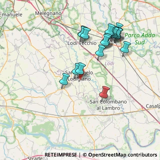 Mappa Viale Europa, 26866 Sant'Angelo Lodigiano LO, Italia (8.2115)