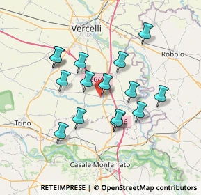 Mappa Via Vittorio Veneto, 13010 Stroppiana VC, Italia (6.278)