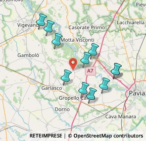 Mappa Via delle Querce, 27026 Garlasco PV, Italia (6.97)