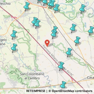 Mappa Cascina Bordonazza, 26812 Borghetto Lodigiano LO, Italia (6.098)