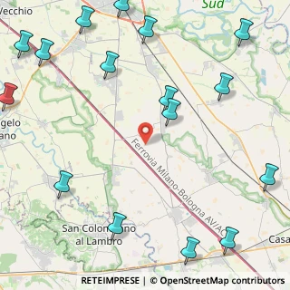 Mappa Cascina Bordonazza, 26812 Borghetto Lodigiano LO, Italia (6.47)