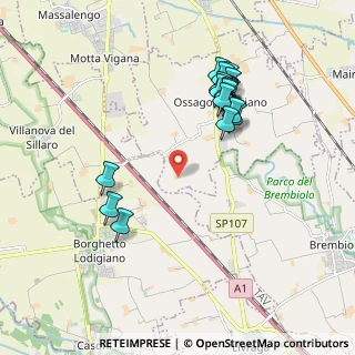Mappa Cascina Bordonazza, 26812 Borghetto Lodigiano LO, Italia (1.9285)