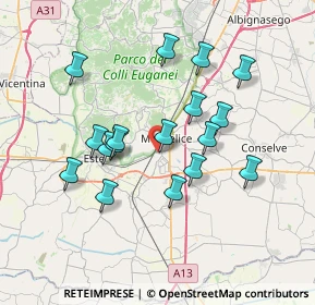 Mappa Centro Commerciale Airone, 35043 Monselice PD, Italia (6.57882)