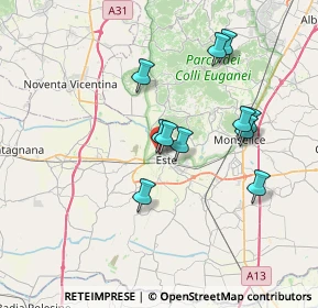 Mappa Via Calle della Musica, 35042 Este PD, Italia (6.32545)