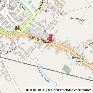 Mappa Via Borgo Eniano, 50, 35044 Montagnana, Padova (Veneto)