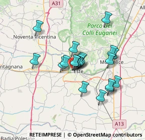 Mappa Via Pilastro, 35042 Este PD, Italia (5.5605)
