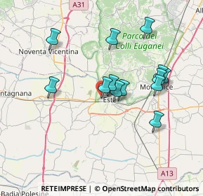 Mappa Via Pilastro, 35042 Este PD, Italia (6.67231)