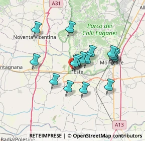 Mappa Via Pilastro, 35042 Este PD, Italia (6.01125)