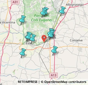 Mappa Strada Regionale, 35043 Monselice PD, Italia (6.5225)